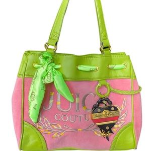 Vintage 2000s Juicy Couture PINK LIME Bag